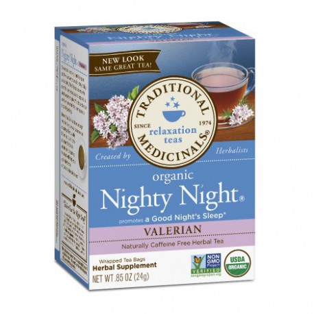 TRADITIONAL MEDICINALS TEA ORGANIC NIGHTY NIGHT VALERIAN 20 BG