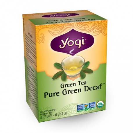 YOGI ORGANIC PURE GREEN DECAF TEA 16 BG