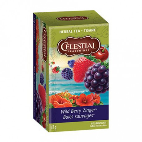 CELESTIAL SEASONINGS TEA WILD BERRY ZINGER 20 BG