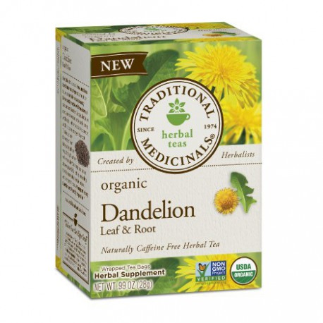 TRADITIONAL MEDICINALS TEA ORGANIC DANDELION LEAF & ROOT 20 BG