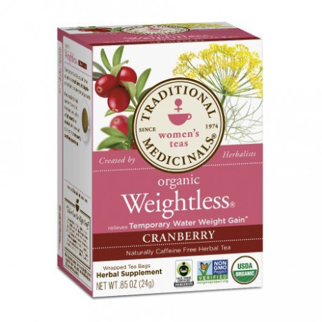 TRADITIONAL MEDICINALS TEA ORGANIC WEIGHTLESS CRANBERRY 20 BG