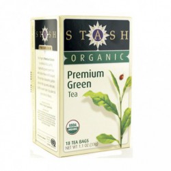 STASH ORGANIC PREMIUM GREEN TEA 18 BG