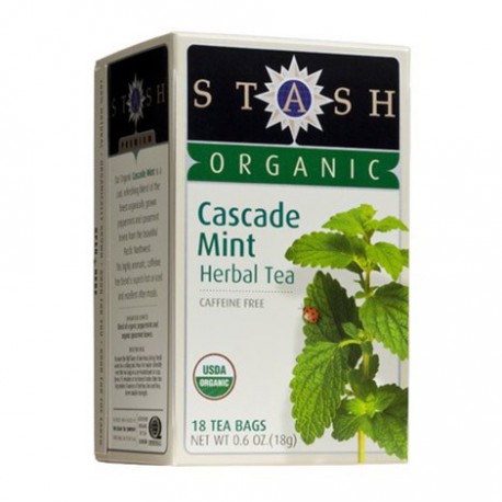 STASH ORGANIC CASCADE MINT HERBAL TEA 18 BG