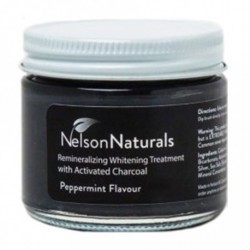 NELSON NATURALS REMINERALIZING TOOTHPASTE ACTIVATED CHARCOAL PEPPERMINT 60 ML