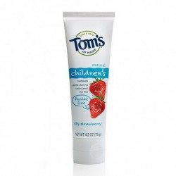 TOM'S OF MAINE KIDS FLUORIDE FREE TOOTHPASTE SILLY STRAWBERRY 119 G