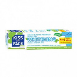 KISS MY FACE FLUORIDE FREE WHITENING TOOTHPASTE GEL COOL MINT 133 ML