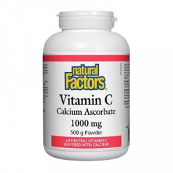 NATURAL FACTORS VITAMIN C CALCIUM ASCORBATE POWDER 1000MG 500 G