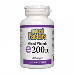 NATURAL FACTORS MIXED VITAMIN E 200IU 90 SG