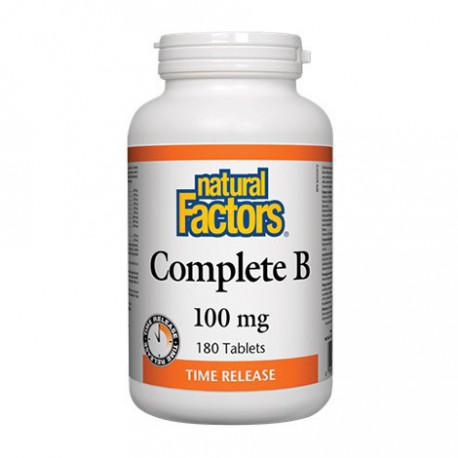 NATURAL FACTORS COMPLETE B 100MG TIME RELEASE 100 TB