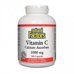 NATURAL FACTORS VITAMIN C CALCIUM ASCORBATE 1000MG 180 CP