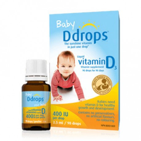 D-DROPS BABY LIQUID VITAMIN D3 400IU 2.5 ML