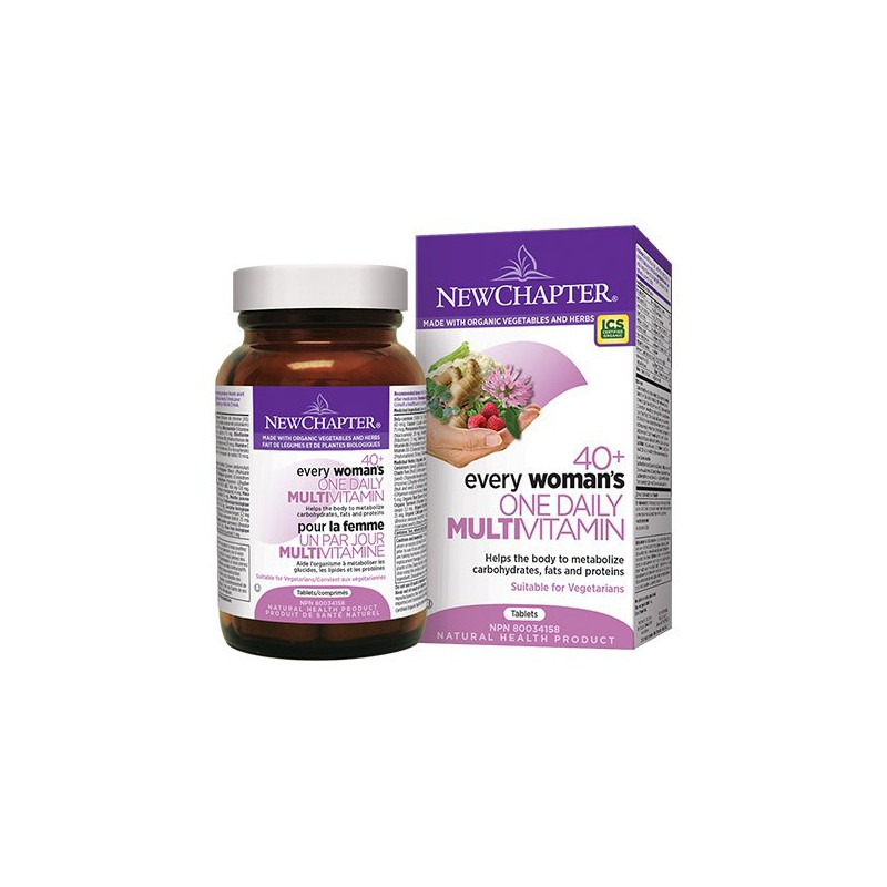 NEW CHAPTER ORGANIC EVERY WOMAN'S ONE DAILY 40+ MULTIVITAMIN BONUS SIZE 87 TB NEW CHAPTER ORGANIC EVERY WOMAN'S ONE DAILY 40+ MULTIVITAMIN BONUS SIZE 87 TB