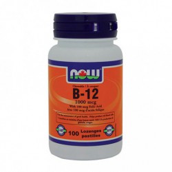 NOW VITAMIN B12 1000MCG + FOLIC ACID CHEWABLES 100 CH