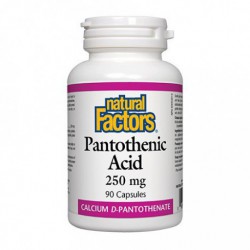 NATURAL FACTORS PANTOTHENIC ACID 250MG 90 CP