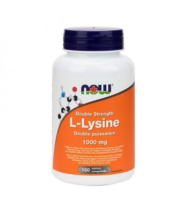 NOW L-LYSINE 1000MG DOUBLE STRENGTH 100 TB