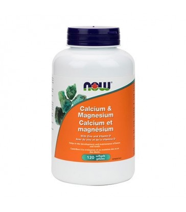 NOW CALCIUM & MAGNESIUM WITH VITAMIN D & ZINC 120 SG