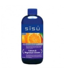 SISU CALCIUM & MAGNESIUM CITRATE LIQUID ORANGE SWIRL 450 ML