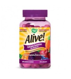 NATURE'S WAY ALIVE! CALCIUM GUMMY + VITAMIN D3 60 CH