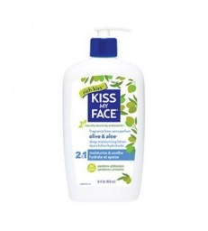 KISS MY FACE 2 IN 1 FRAGRANCE-FREE OLIVE & ALOE DEEP MOISTURIZING LOTION 473 ML