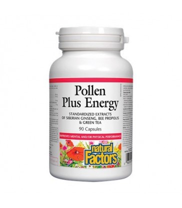 NATURAL FACTORS POLLEN PLUS ENERGY 90 CP