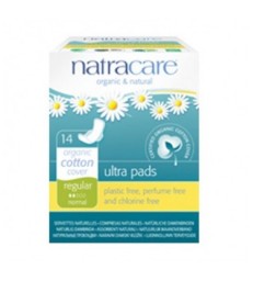 NATRACARE ORGANIC ULTRA WITH WINGS PADS 14 PK