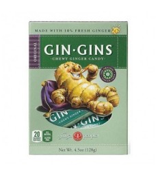 THE GINGER PEOPLE GIN GINS ORIGINAL CHEWY GINGER CANDY 128 G