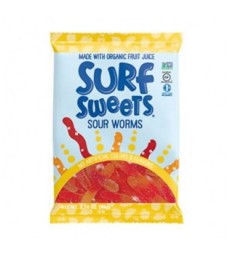 SURF SWEETS ORGANIC SOUR WORMS 78 G