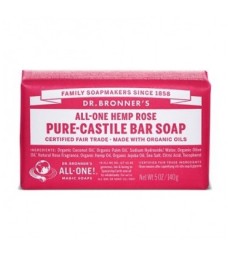 DR. BRONNER'S ORGANIC CASTILE BAR SOAP ROSE 140 G