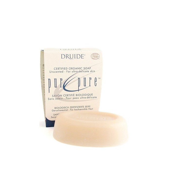 DRUIDE PUR & PURE UNSCENTED ORGANIC BAR SOAP 100 G DRUIDE PUR & PURE UNSCENTED ORGANIC BAR SOAP 100 G
