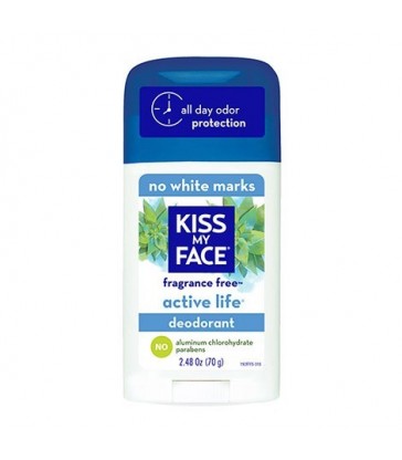 KISS MY FACE ACTIVE LIFE DEODORANT STICK FRAGRANCE FREE 70 G