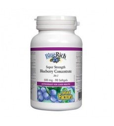 NATURAL FACTORS BLUERICH BLUEBERRY CONCENTRATE SUPER STRENGTH 90 SG