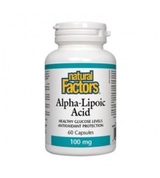 NATURAL FACTORS ALPHA-LIPOIC ACID 100MG 60 CP