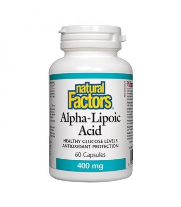 NATURAL FACTORS ALPHA-LIPOIC ACID 400MG 60 CP