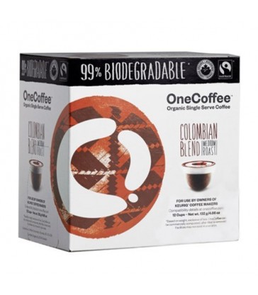 ONECOFFEE SINGLE SERVE COFFEE ORGANIC COLUMBIAN BLEND 12 PK