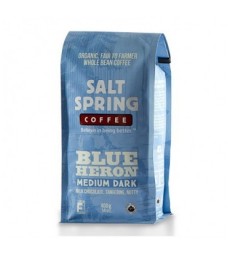 SALT SPRING COFFEE ORGANIC WHOLE BEAN BLUE HERON 400 G
