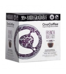 ONECOFFEE SINGLE SERVE COFFEE ORGANIC FRENCH ROAST 12 PK