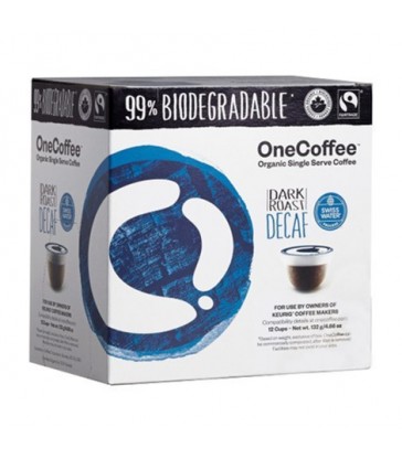 ONECOFFEE SINGLE SERVE COFFEE ORGANIC DECAF 12 PK