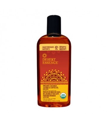 DESERT ESSENCE ORGANIC COCONUT JOJOBA & COFFEE OIL 118 ML