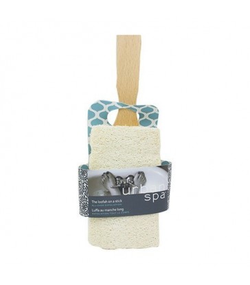 URBAN SPA NATURAL LOOFAH SCRUBBER WITH HANDLE 1 EA